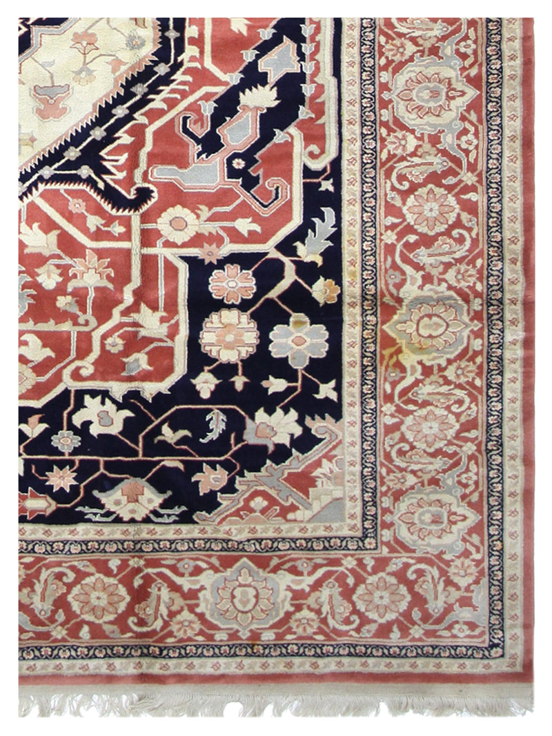 Pacific Heriz-Rm 66750 Navy Rust Traditional Hand Knotted Rug