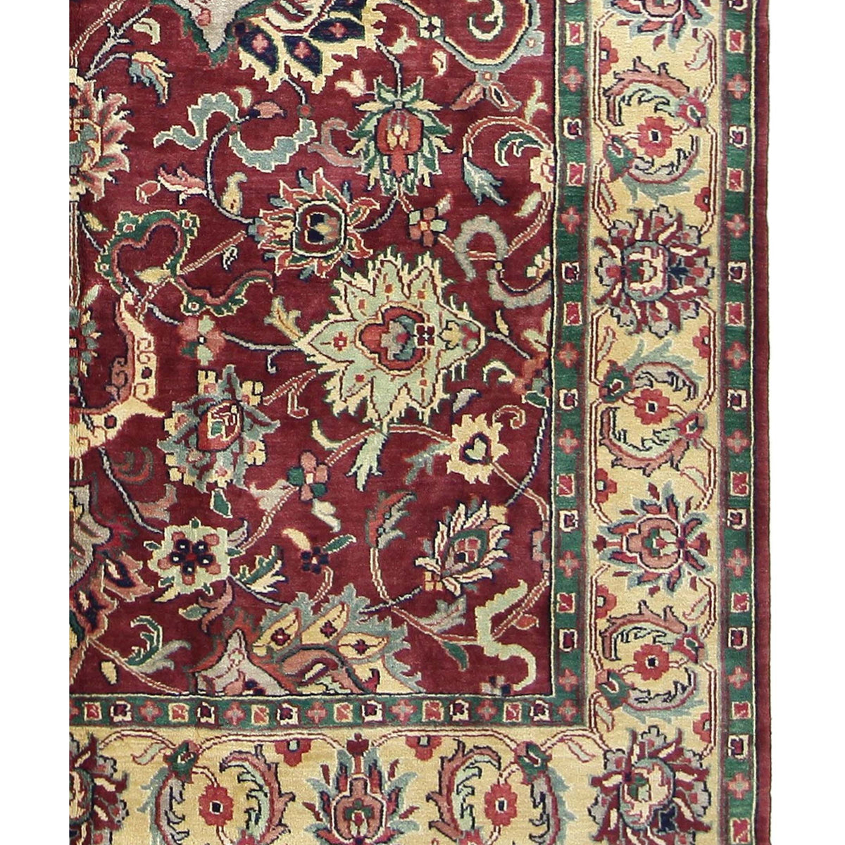 Pacific Agra 66751 Burgundy Gold Traditional Hand Knotted Rug