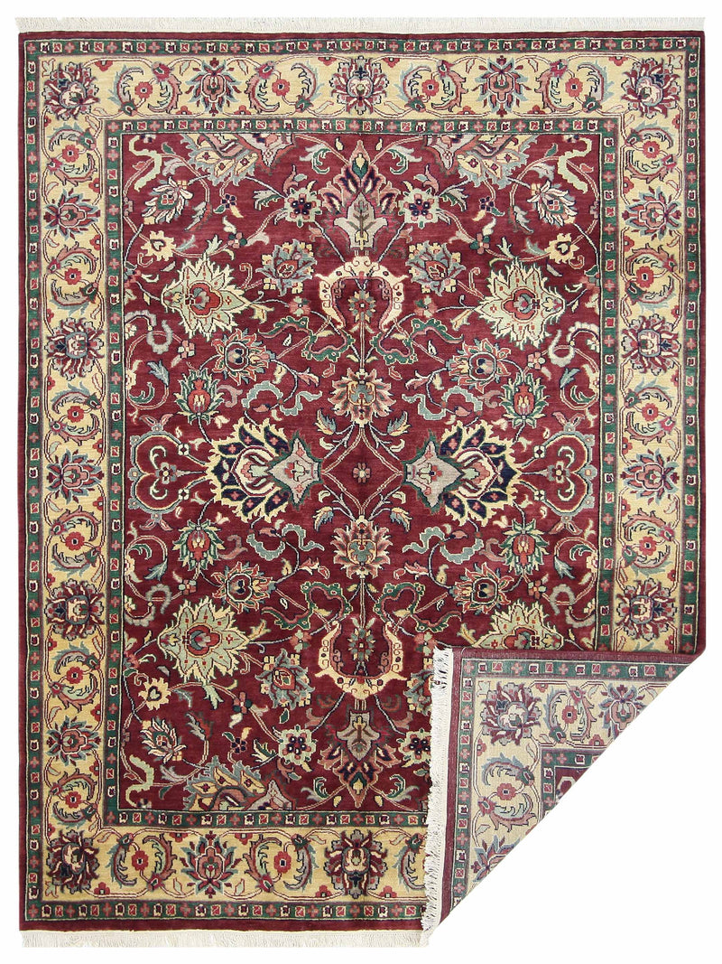 Pacific Agra 66751 Burgundy Gold Traditional Hand Knotted Rug