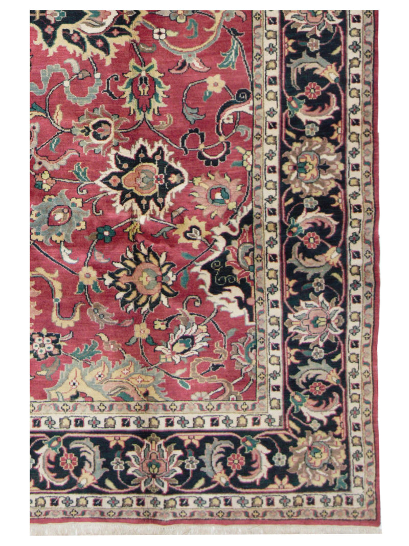 Pacific Agra 66752 Burgundy Black Traditional Hand Knotted Rug