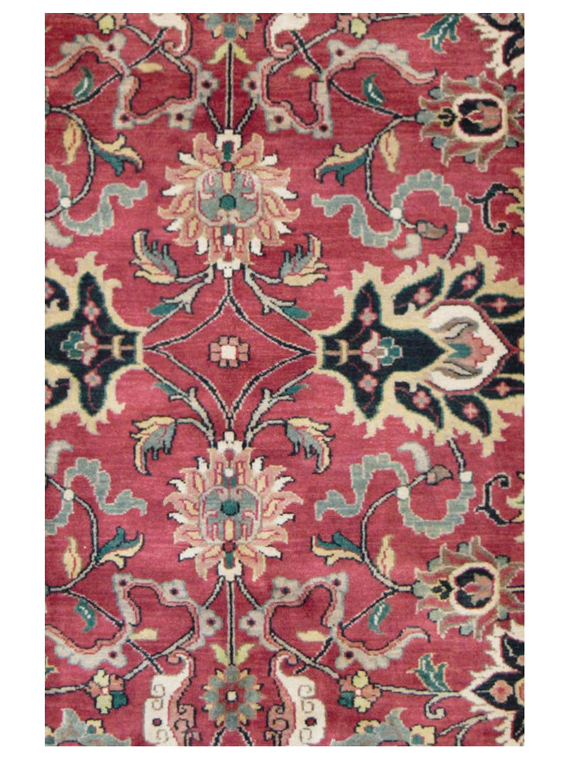 Pacific Agra 66752 Burgundy Black Traditional Hand Knotted Rug