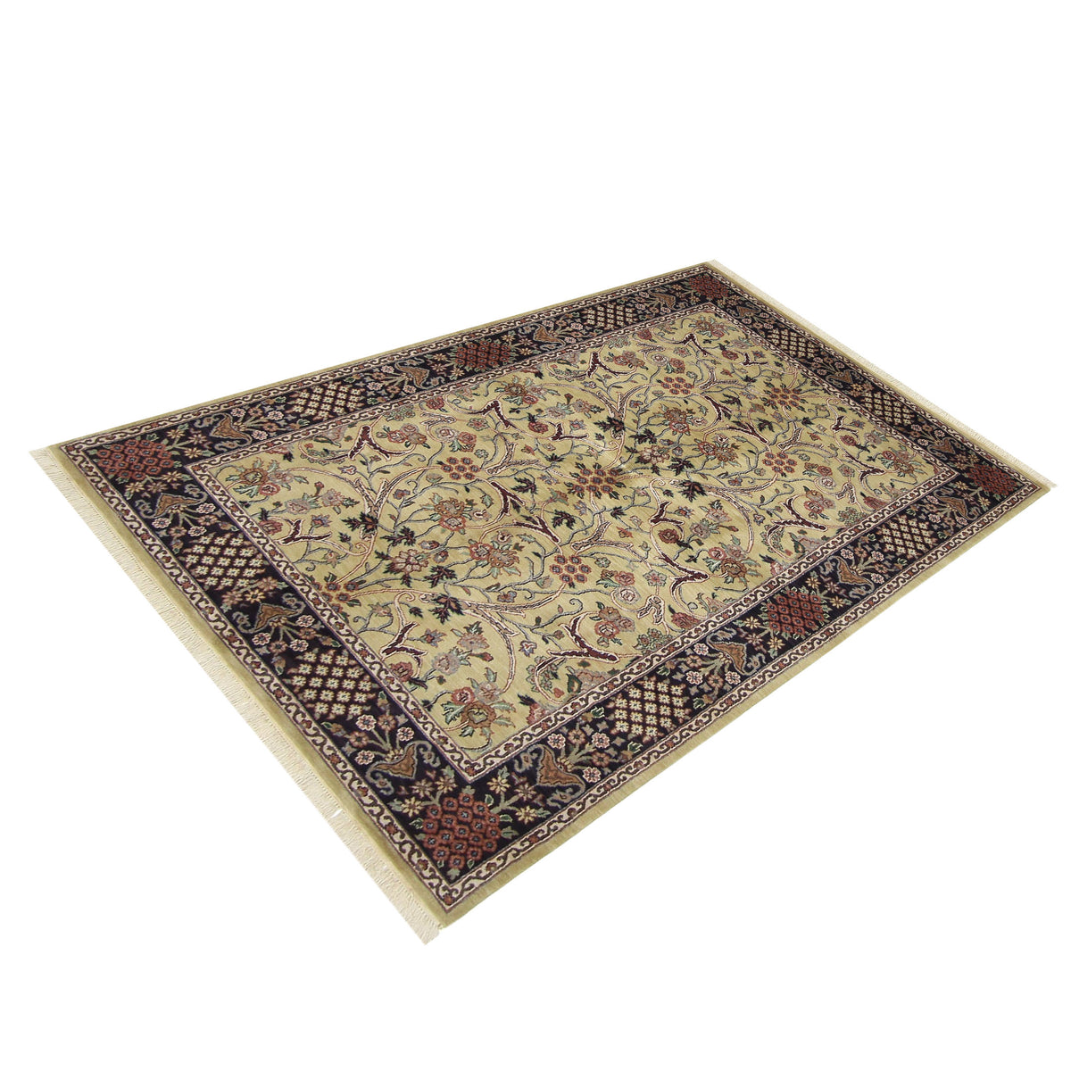 Pacific Indo-Persian 66754 Gold Brown Traditional Hand Knotted Rug