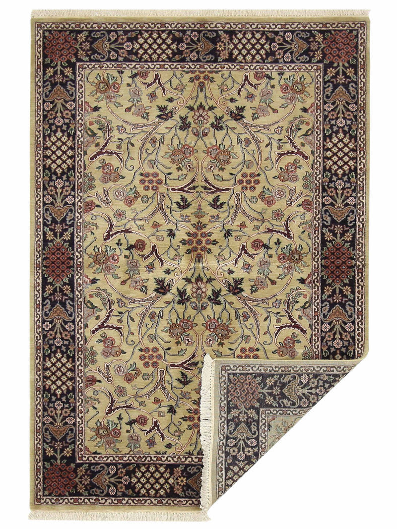 Pacific Indo-Persian 66754 Gold Brown Traditional Hand Knotted Rug