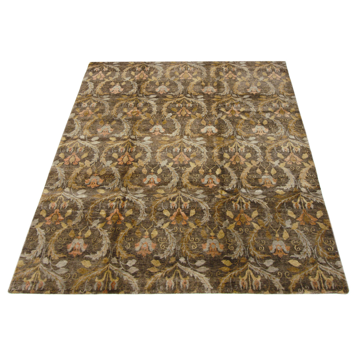 Pacific Derbyshire 66757 Brown Multi Transitional Hand Knotted Rug
