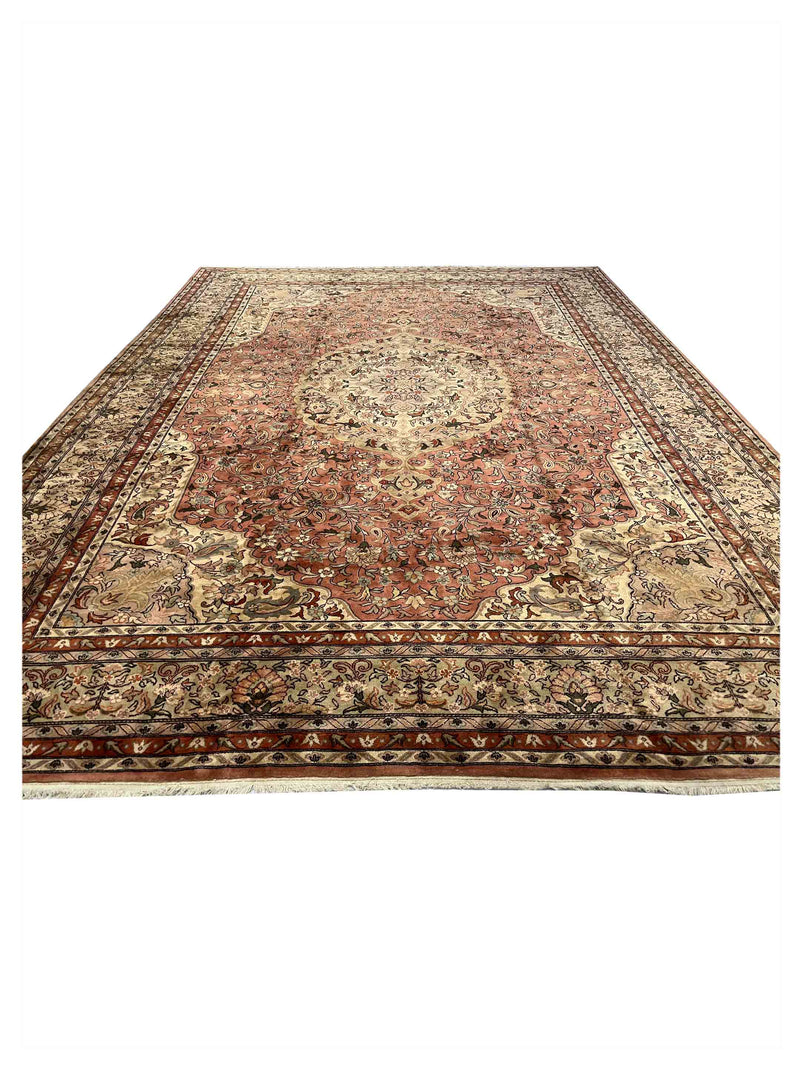 Pacific Classic 66759 Samen Beige Traditional Hand Knotted Rug