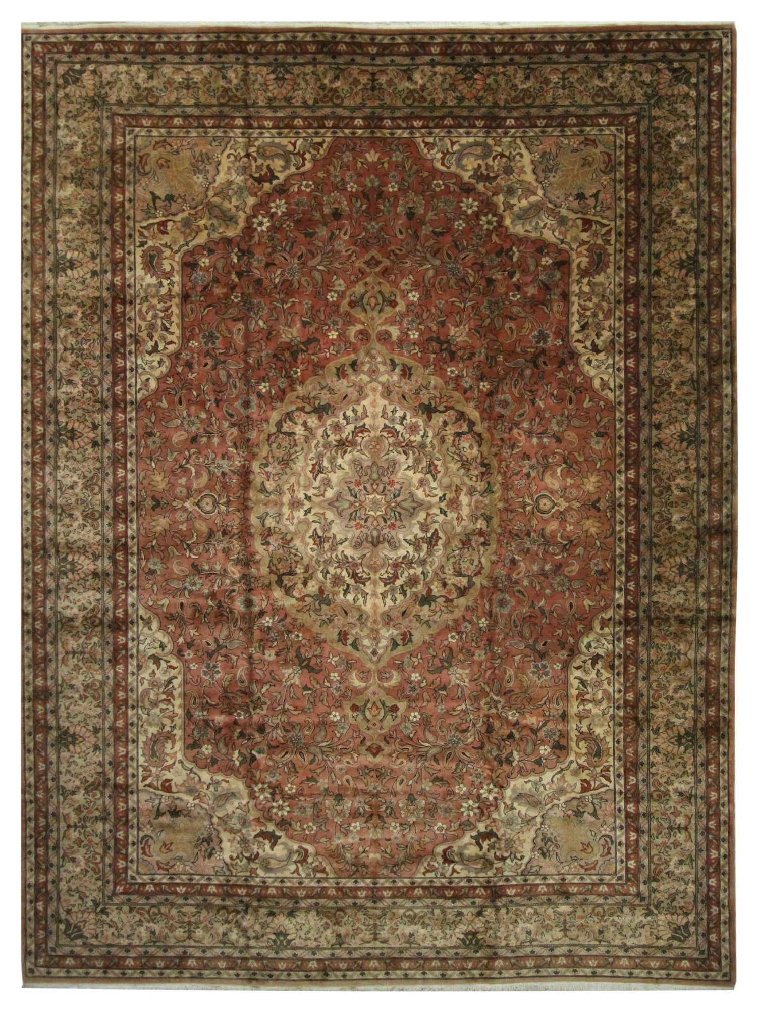 Pacific Classic 66759 Samen Beige Traditional Hand Knotted Rug