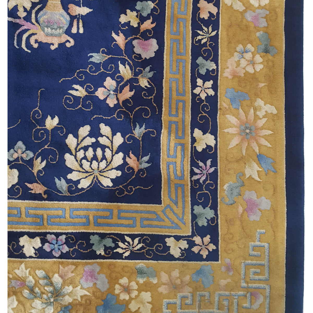 Pacific Peking 66760 Blue Gold Traditional Hand Knotted Rug