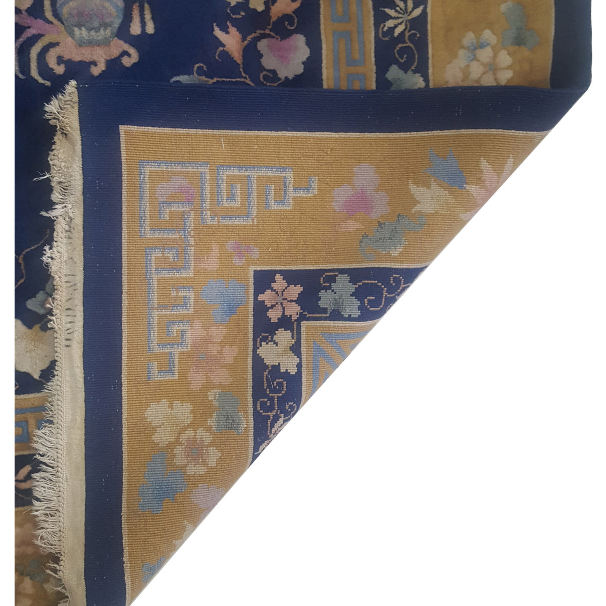 Pacific Peking 66760 Blue Gold Traditional Hand Knotted Rug