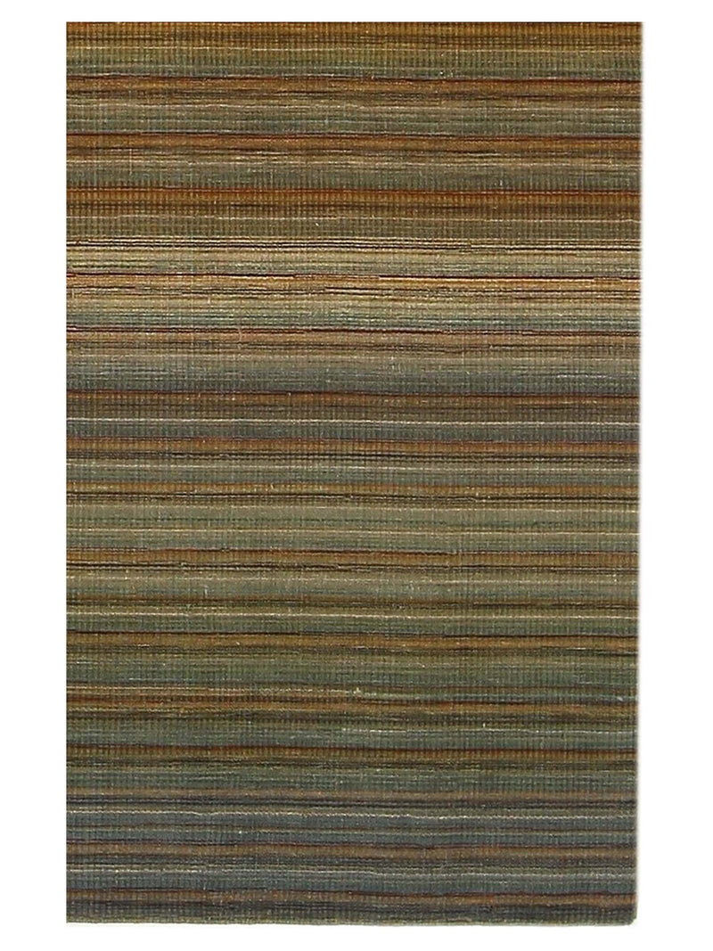 Pacific Corduroy 66763 Green Orange Kilim Hand Knotted Rug