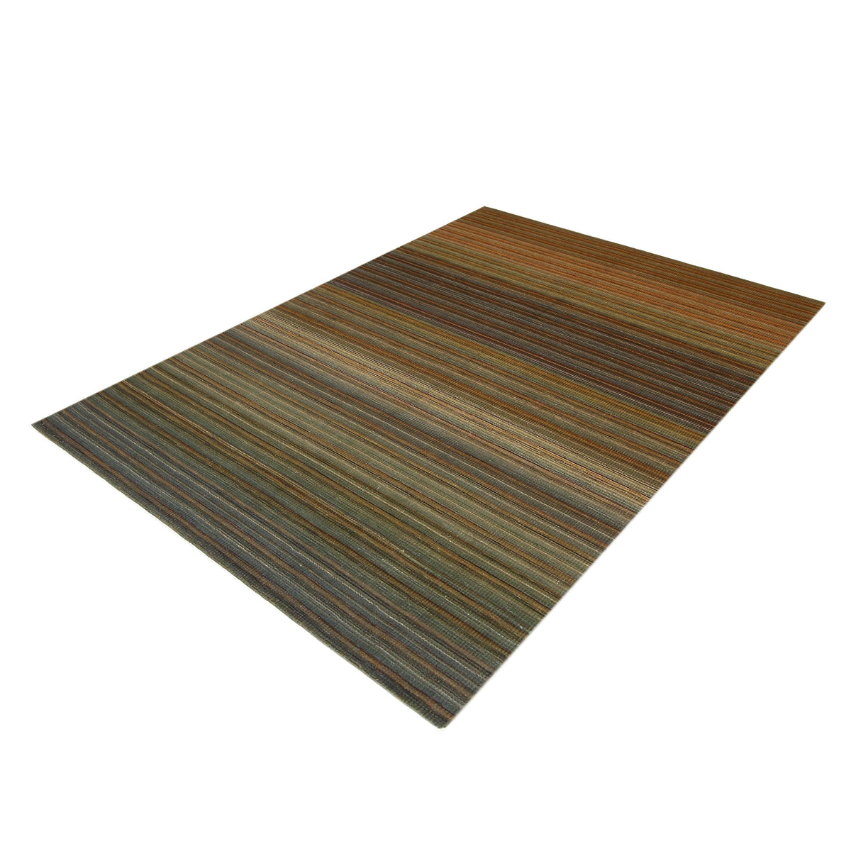 Pacific Corduroy 66763 Green Orange Kilim Hand Knotted Rug