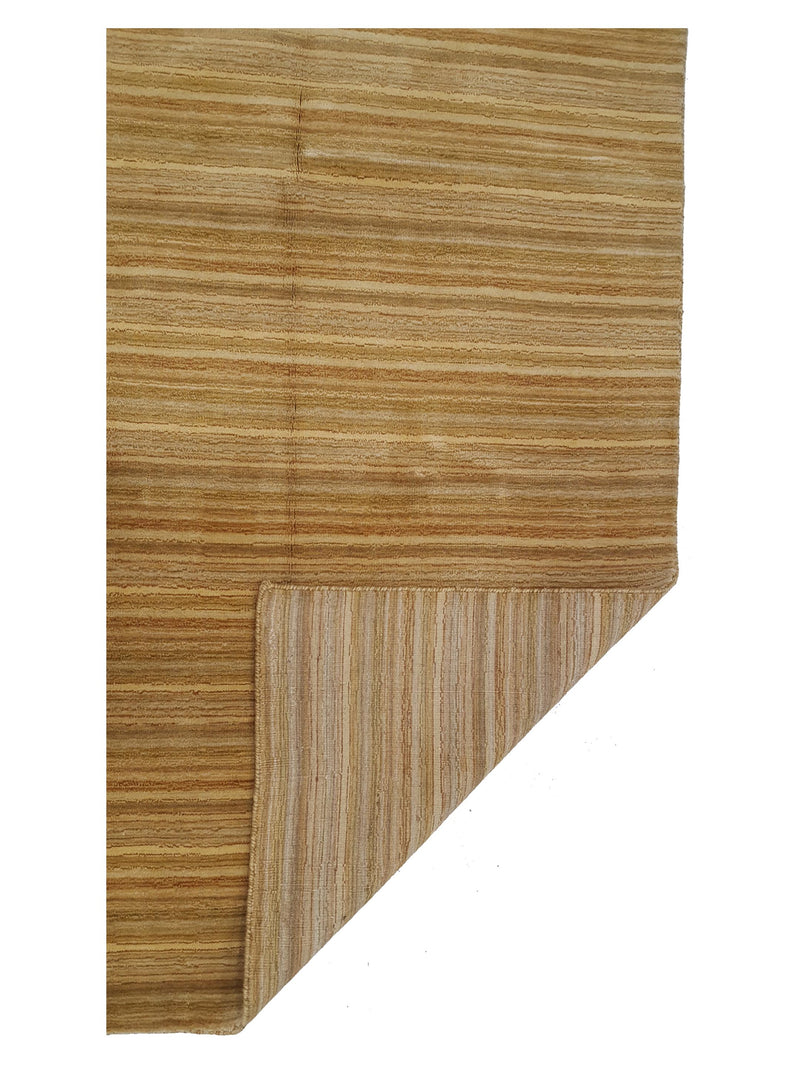 Pacific Tundra 66767 Mocha Tan Modern Hand Knotted Rug