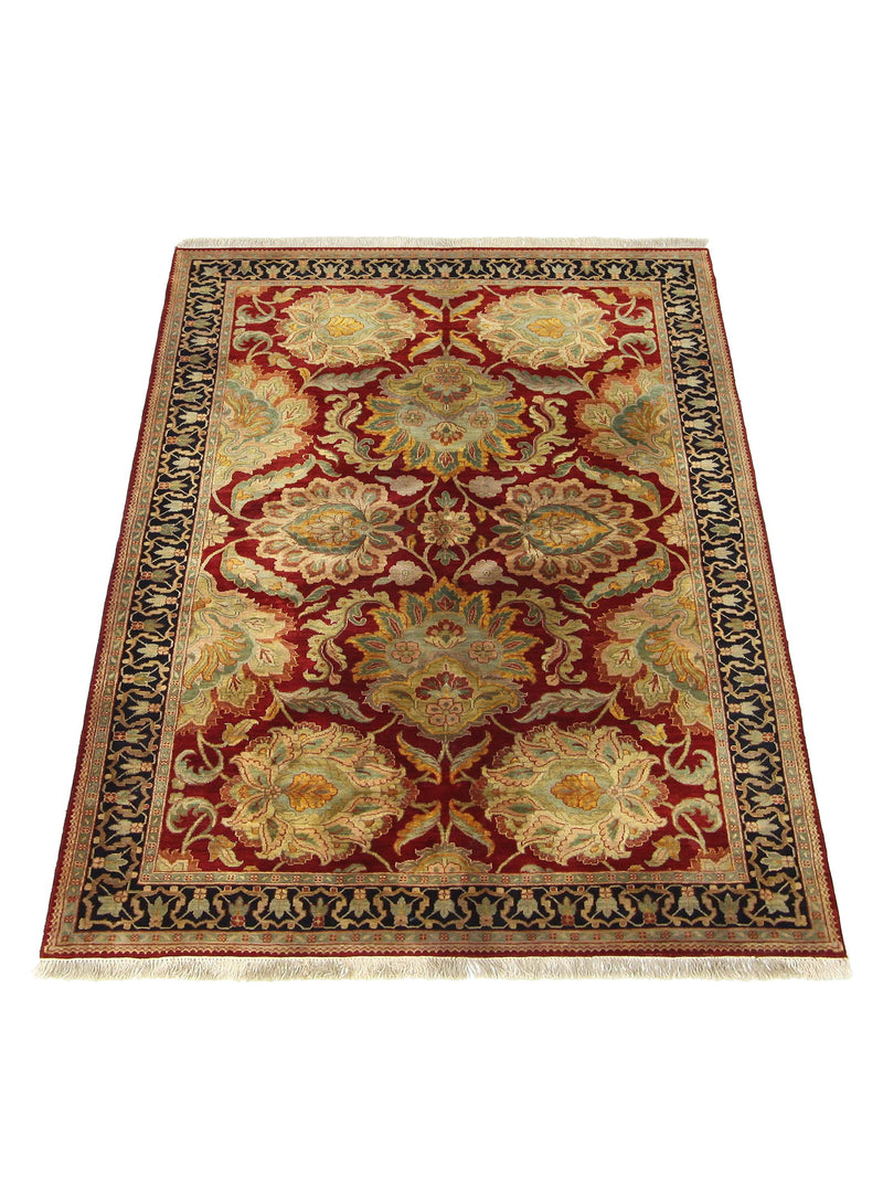 Pacific Agra 66772 Red Black Traditional Hand Knotted Rug