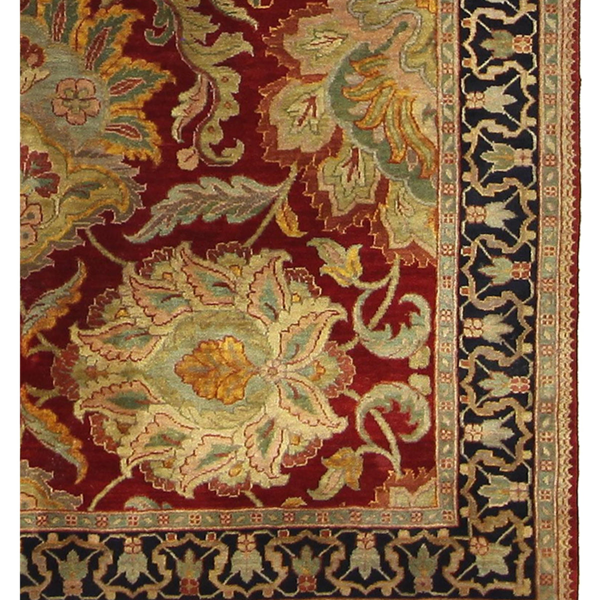 Pacific Agra 66772 Red Black Traditional Hand Knotted Rug