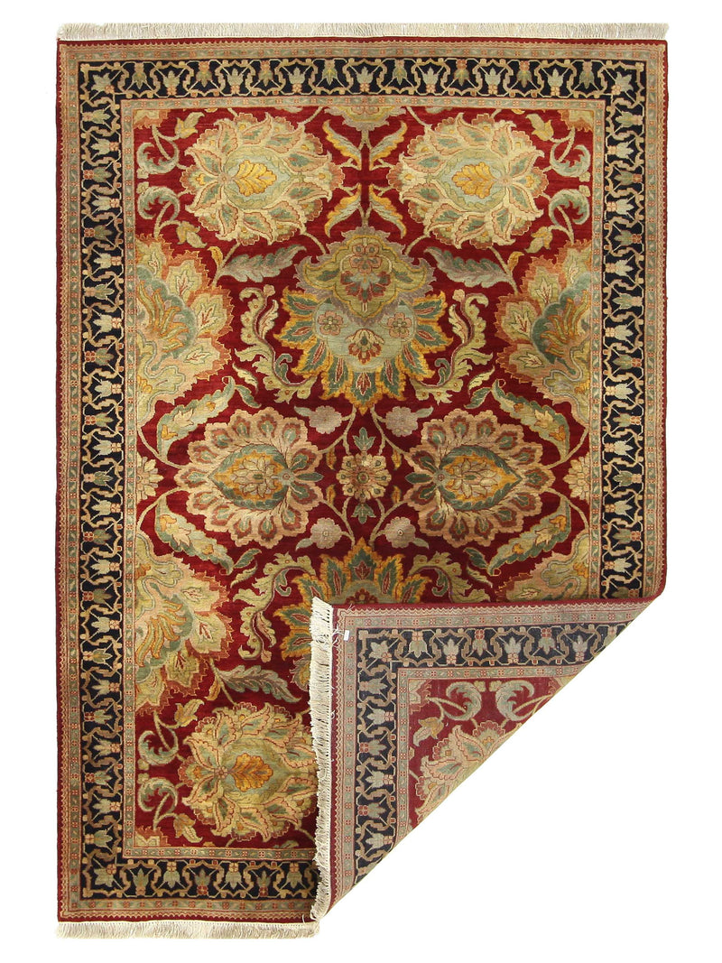 Pacific Agra 66772 Red Black Traditional Hand Knotted Rug