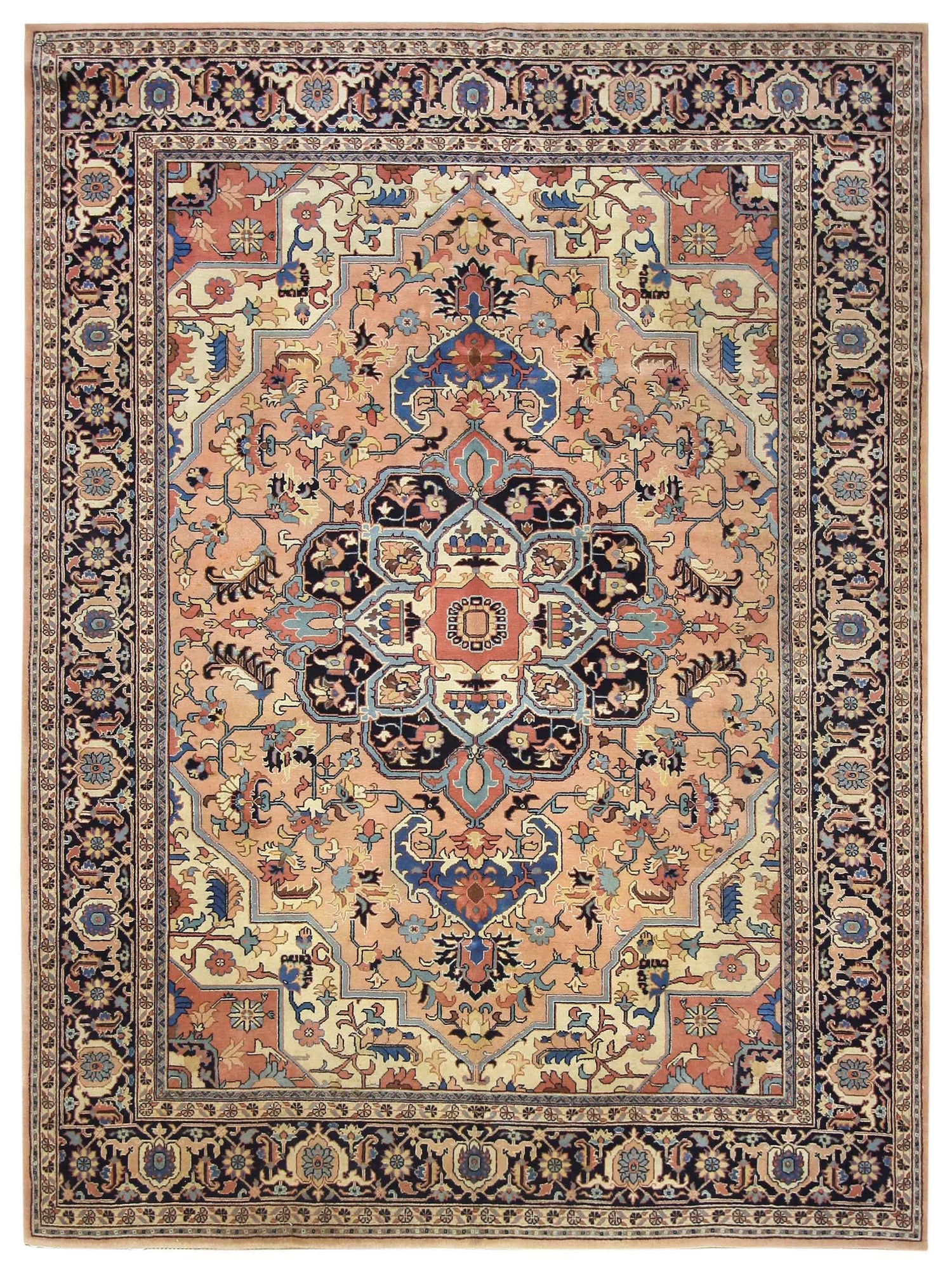 Pacific Heriz  Peach Black Traditional