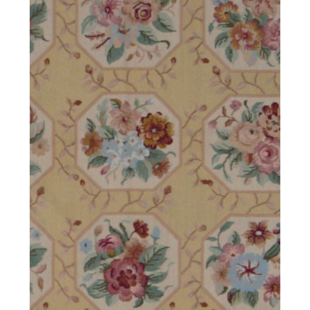 Pacific Needle Point 66776 Beige Multi Tapestry Needle Point Rug
