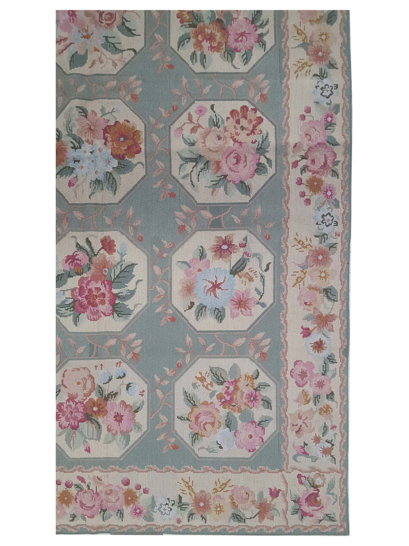 Pacific Needle Point 66777 Lt.Green Lt.Green Tapestry Needle Point Rug