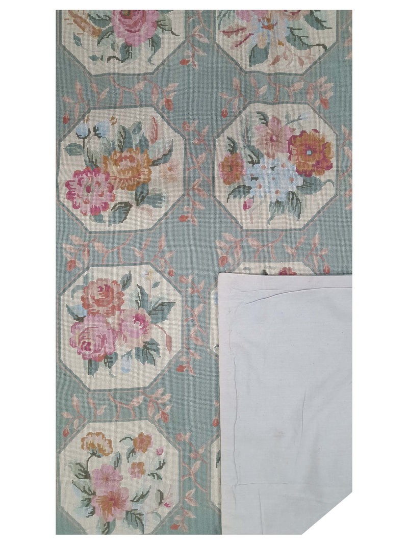 Pacific Needle Point 66777 Lt.Green Lt.Green Tapestry Needle Point Rug