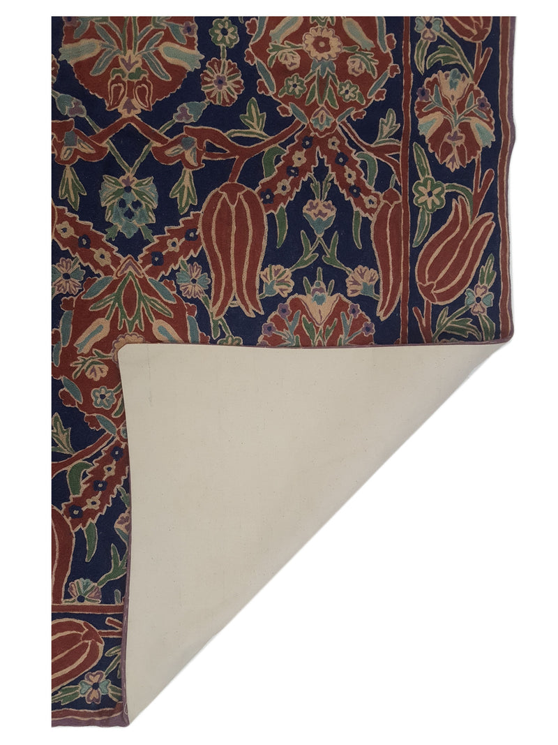 Aira Chainstich 66778 Navy Navy Kilim Flatweave Rug