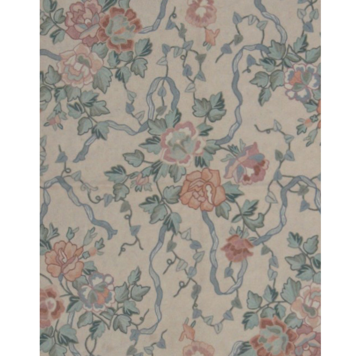 Aira Chainstich 66779 Ivory Ivory Kilim Flatweave Rug