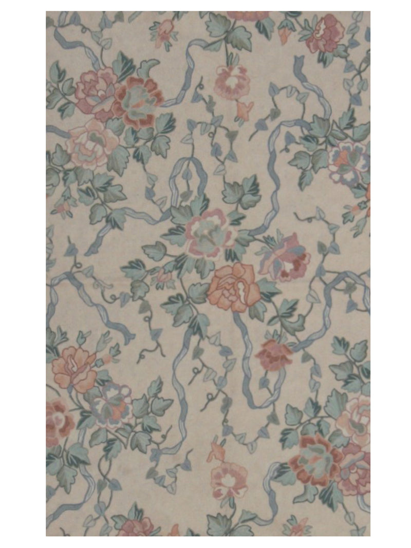 Aira Chainstich 66779 Ivory Ivory Kilim Flatweave Rug