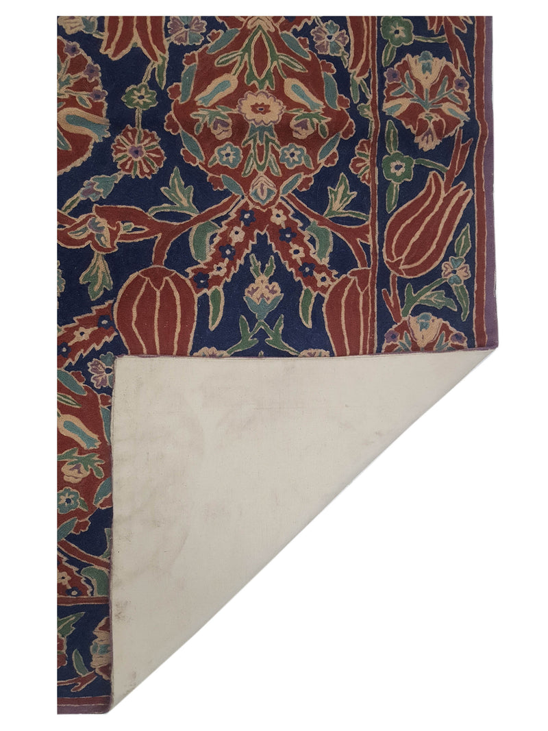 Aira Chainstich 66785 Navy Multi Kilim Flatweave Rug