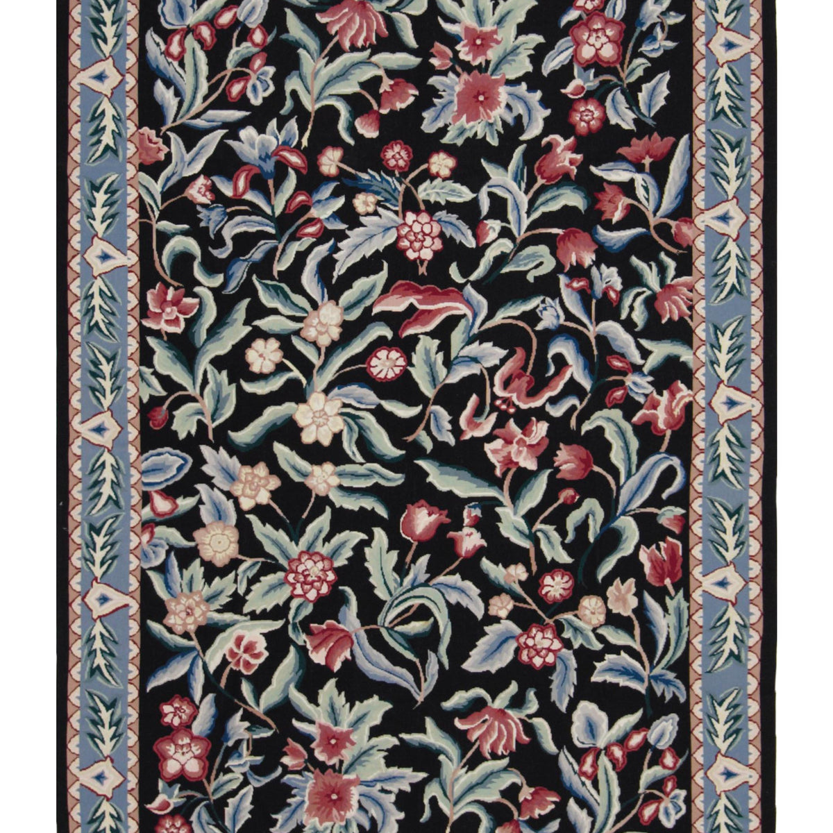Pacific Needle Point  Black Blue Transitional