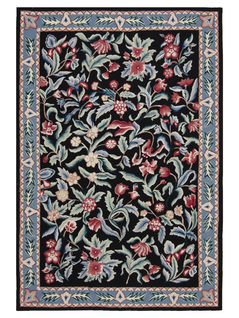 Pacific Needle Point  Black Blue Transitional