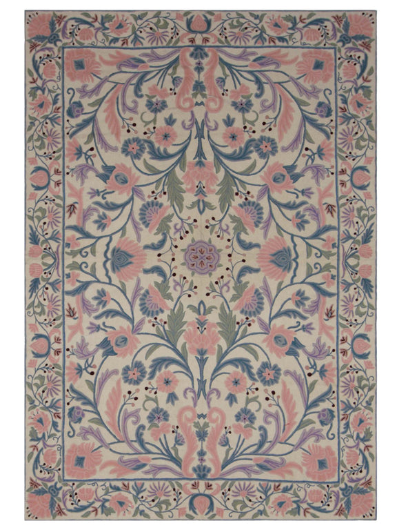 Aira Chainstich  Pink Ivory Kilim