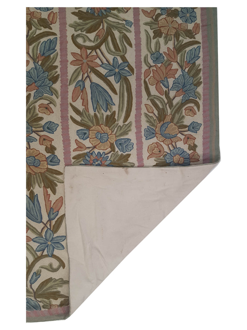 Aira Chainstich 66798 Teal Green Kilim Flatweave Rug