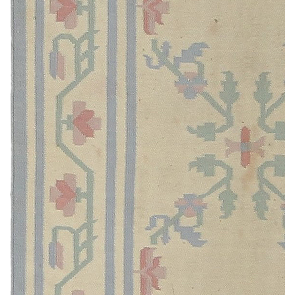 Pacific Dhurrie 66802 Grey Beige Kilim Hand Knotted Rug