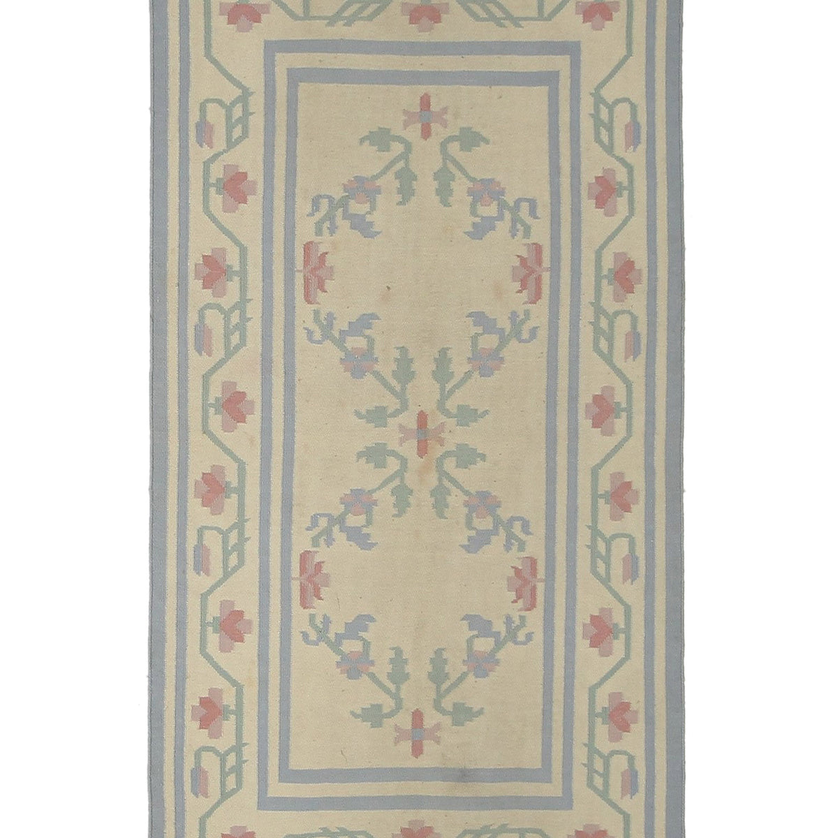 Pacific Dhurrie  Grey Beige Kilim