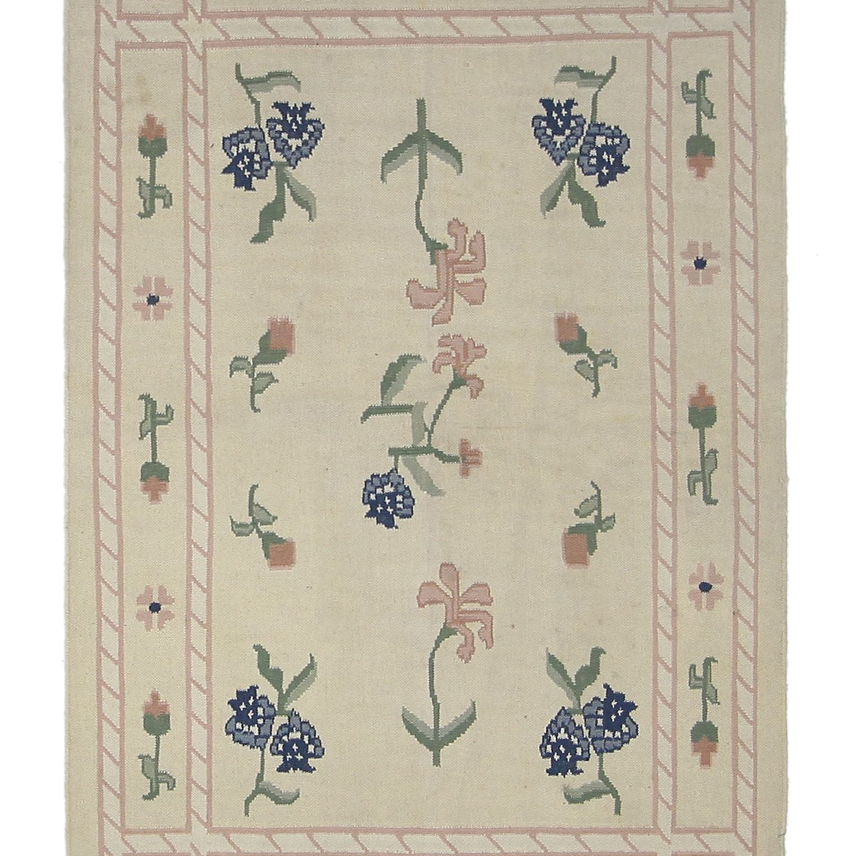 Pacific Dhurrie  Ivory Ivory Kilim