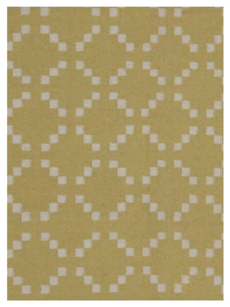 Pacific Dhurrie 66808 Lime Ivory Kilim Hand Knotted Rug