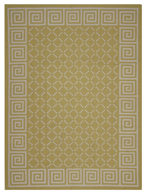 Pacific Dhurrie  Lime Ivory Kilim