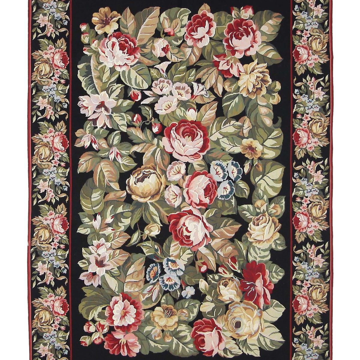 Pacific Needle Point  Black Black Tapestry