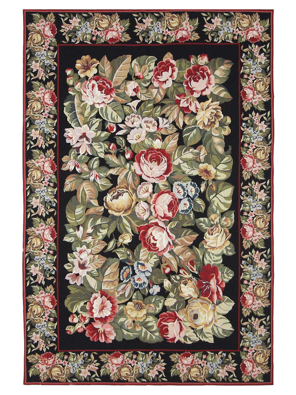 Pacific Needle Point  Black Black Tapestry