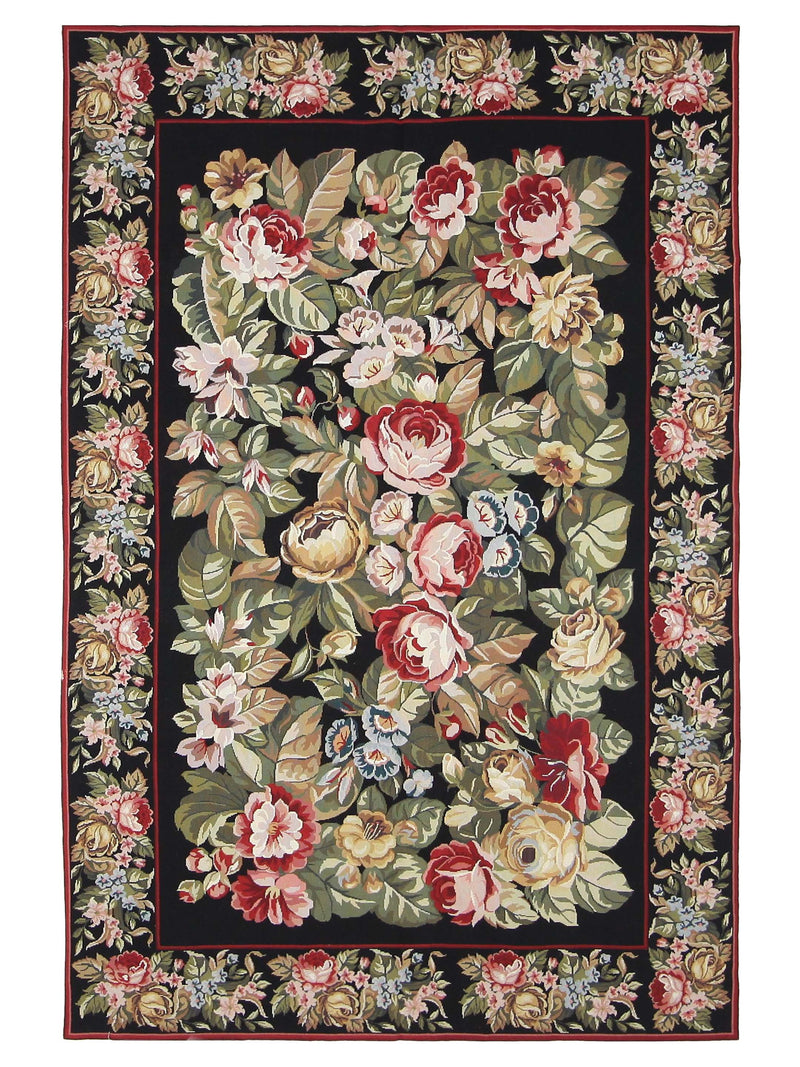 Pacific Needle Point  Black Black Tapestry