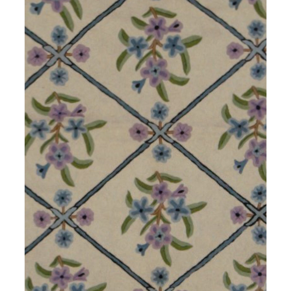 Aira Chainstich 66819 Ivory Ivory Kilim Flatweave Rug