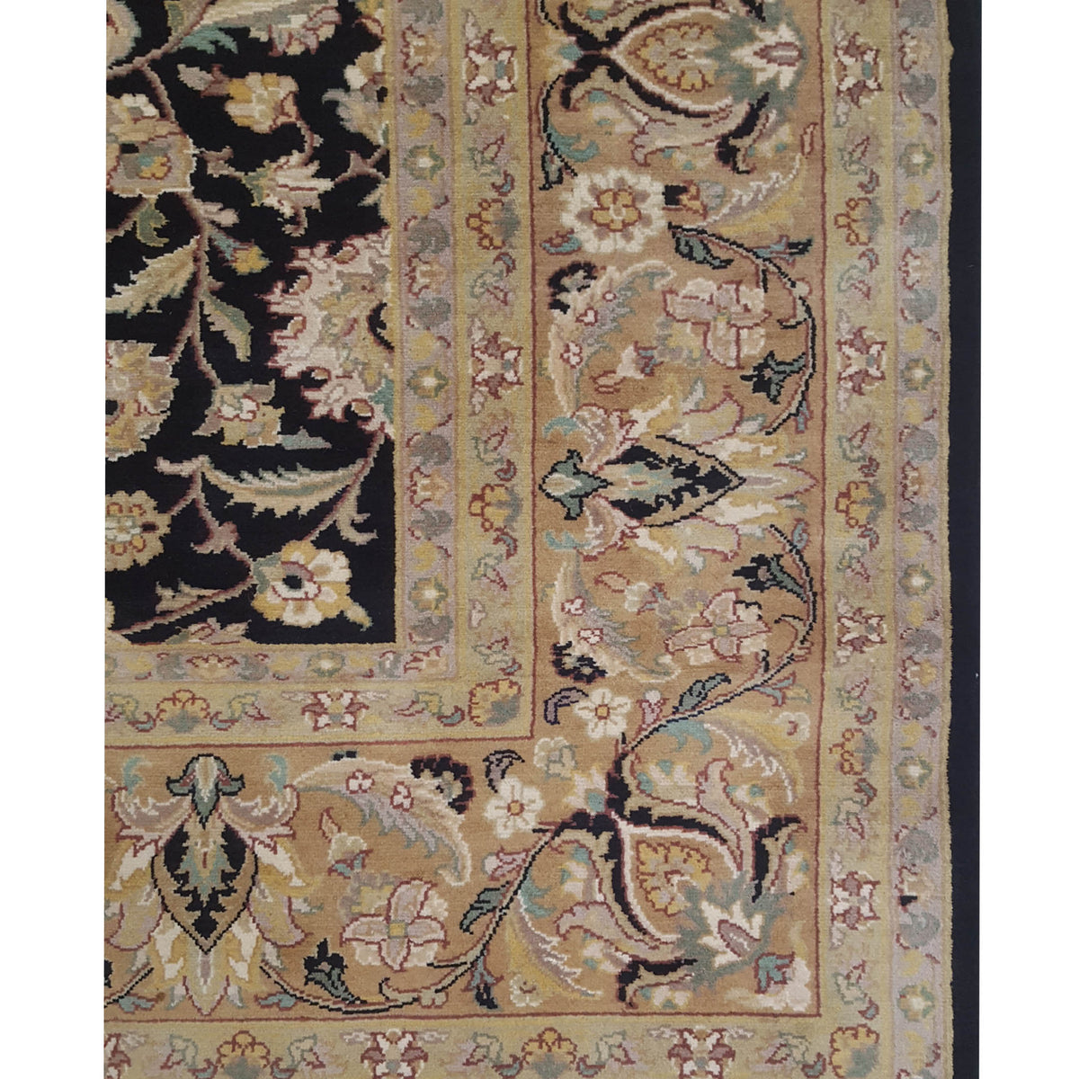 Pacific Classic 66889 Black Black Traditional Hand Knotted Rug