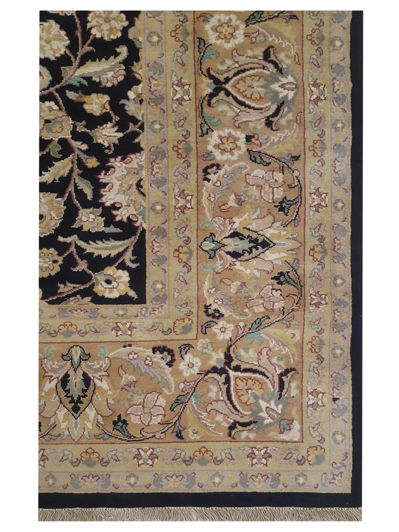 Pacific Classic 66889 Black Black Traditional Hand Knotted Rug
