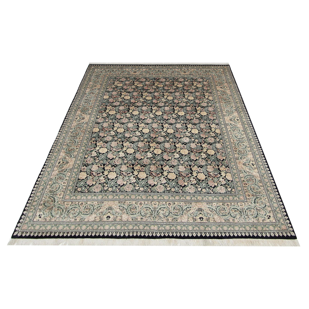 Pacific Classic 66893 Black Camel Traditional Hand Knotted Rug