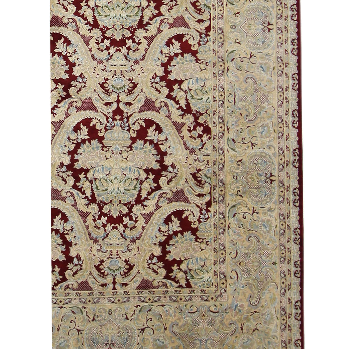 Pacific Classic 66894 Burgundy Gold Traditional Hand Knotted Rug
