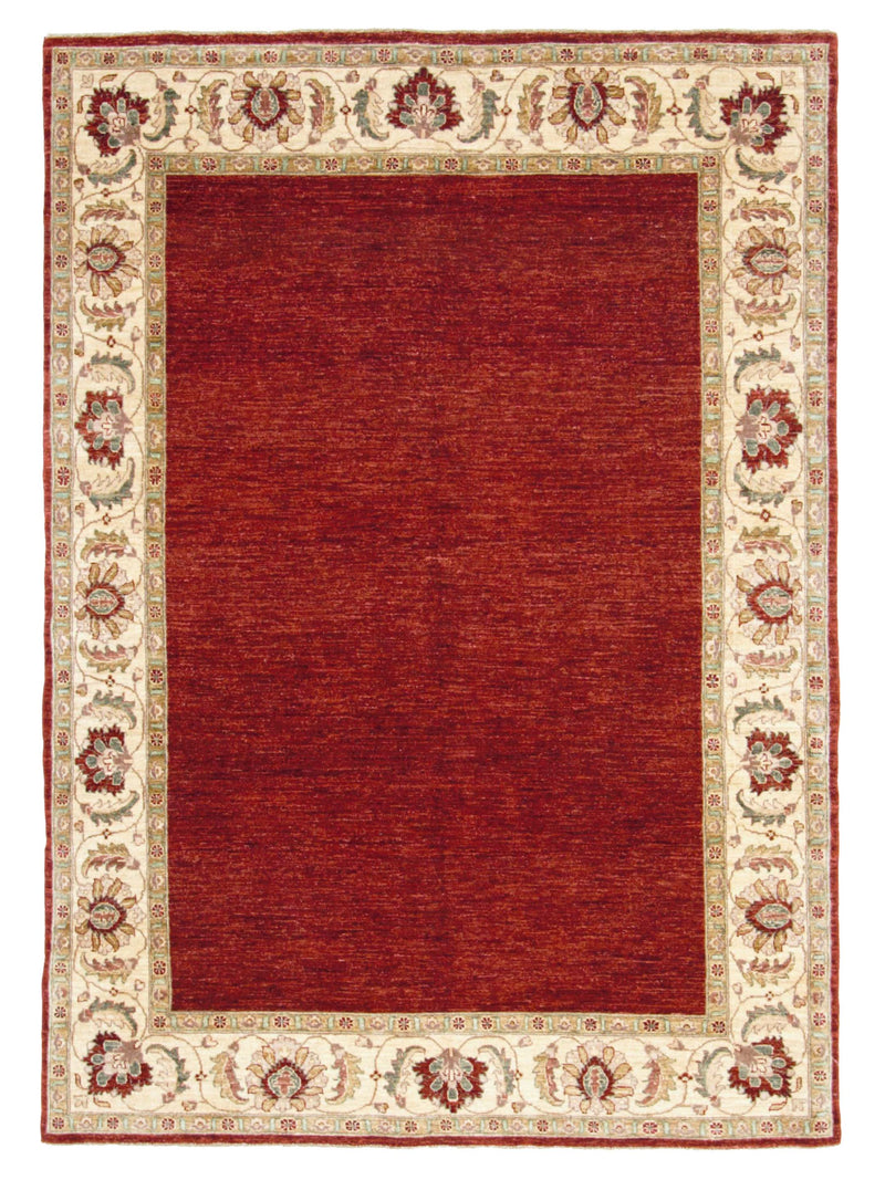 Pacific Peshawar  Burgundy Ivory Traditional