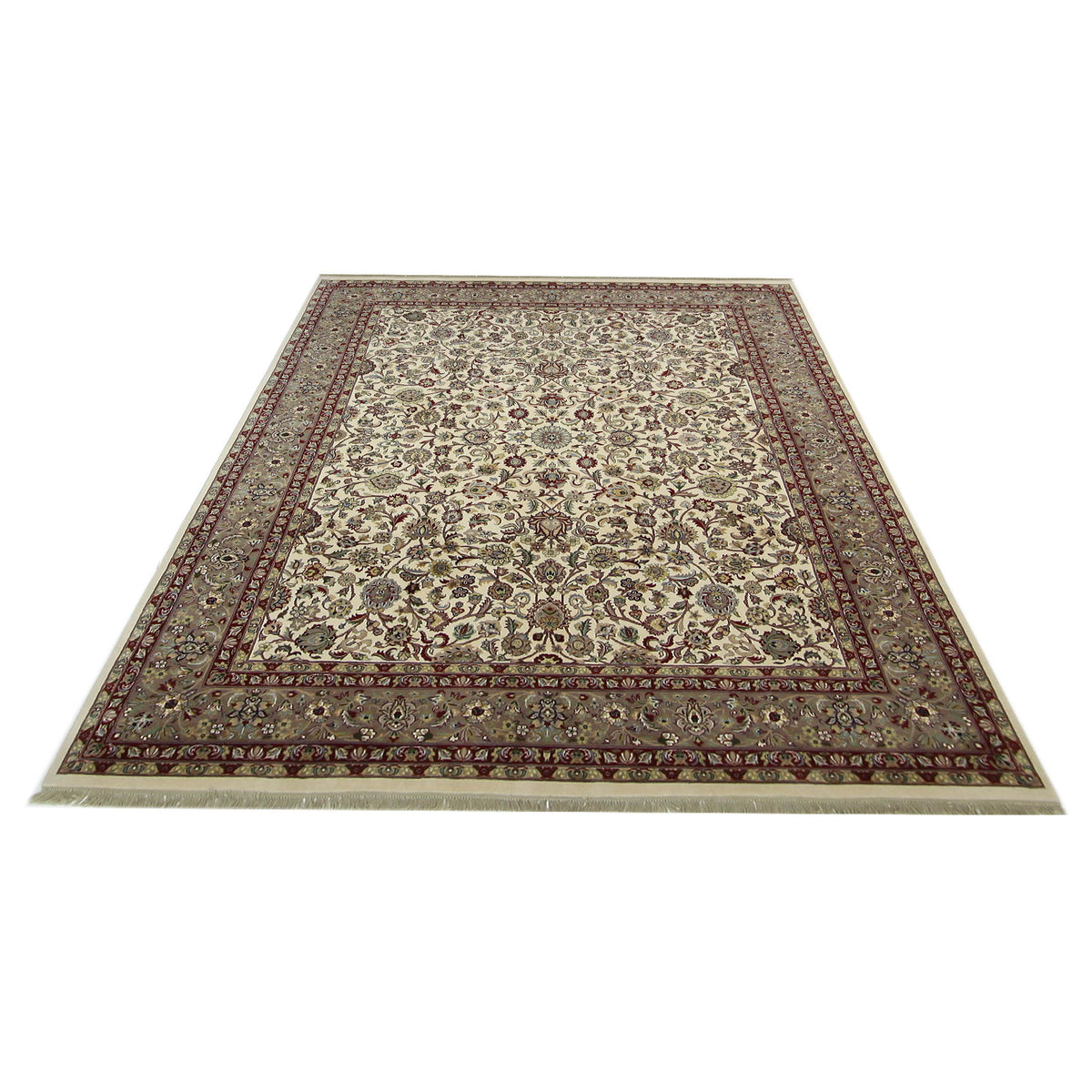 Pacific Classic 66900 Ivory Red Traditional Hand Knotted Rug