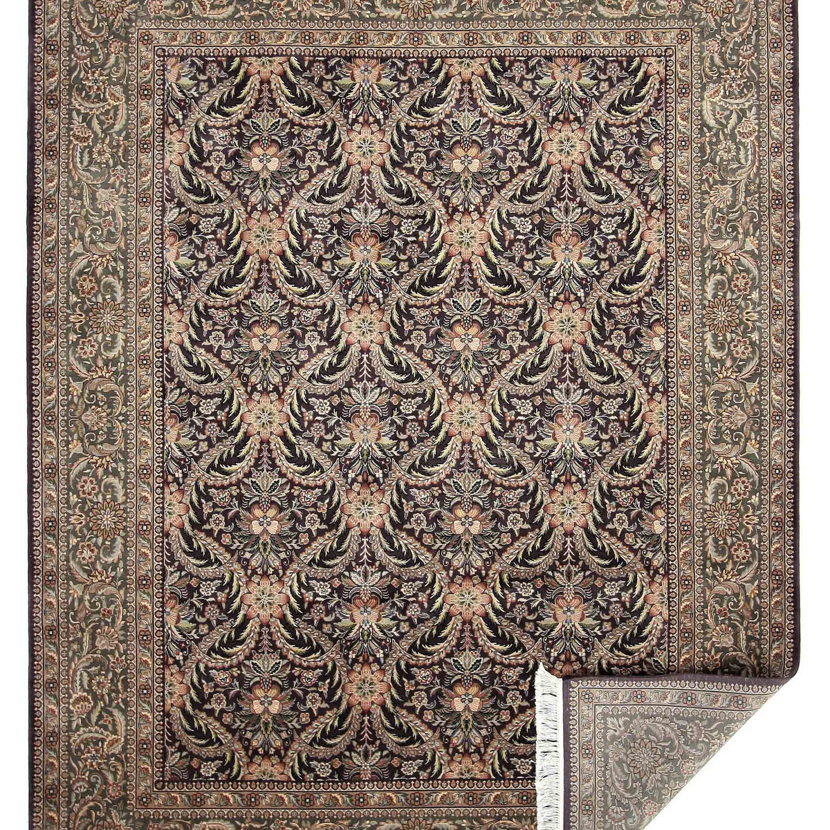 Pacific Classic 66902 Black Olive Traditional Hand Knotted Rug