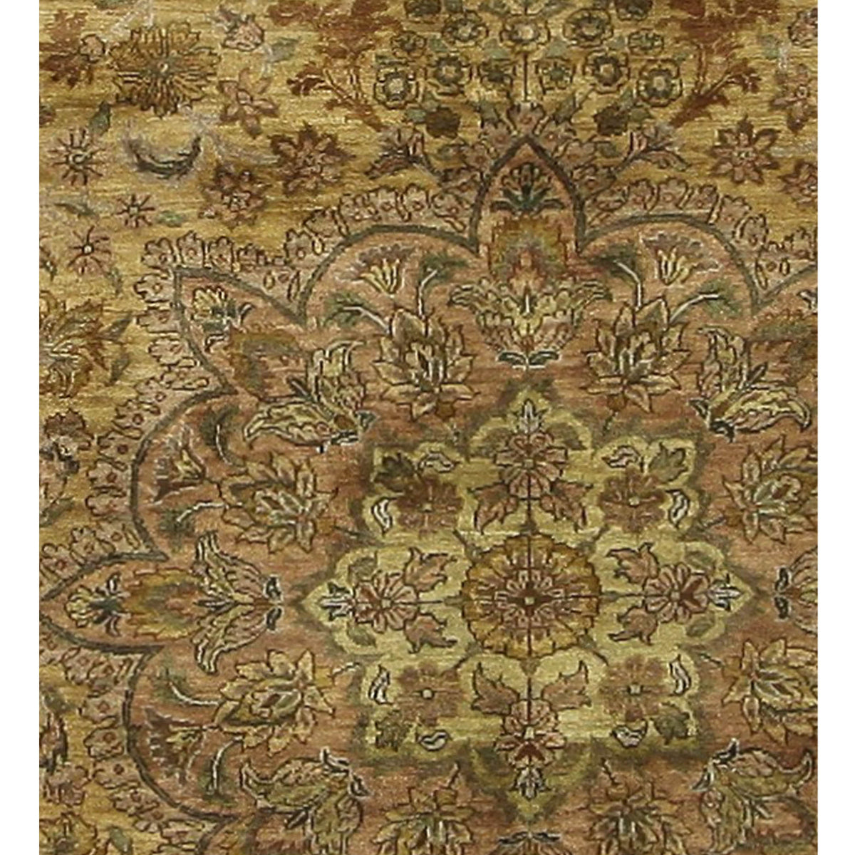 Pacific Maharaja 66904 Gold Beige Traditional Hand Knotted Rug