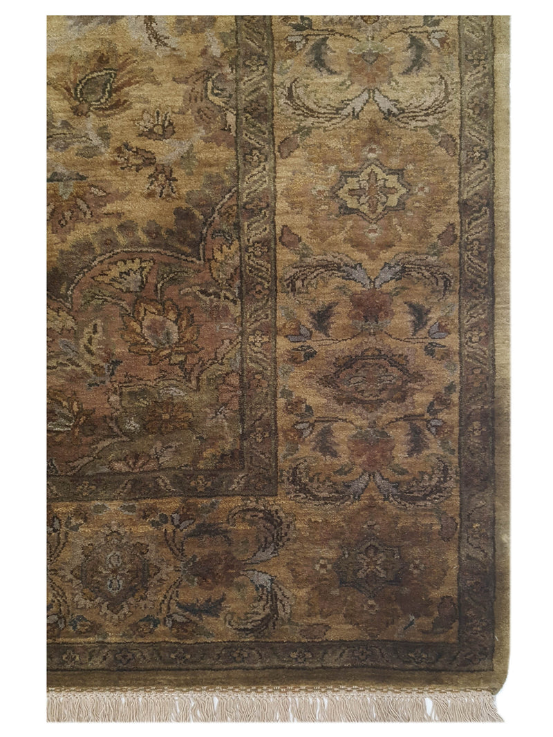 Pacific Maharaja 66904 Gold Beige Traditional Hand Knotted Rug