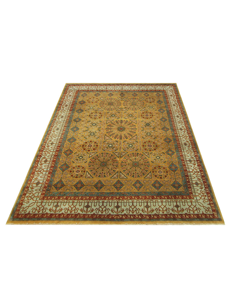 Pacific Mamluk 66906 Khaki Beige Traditional Hand Knotted Rug