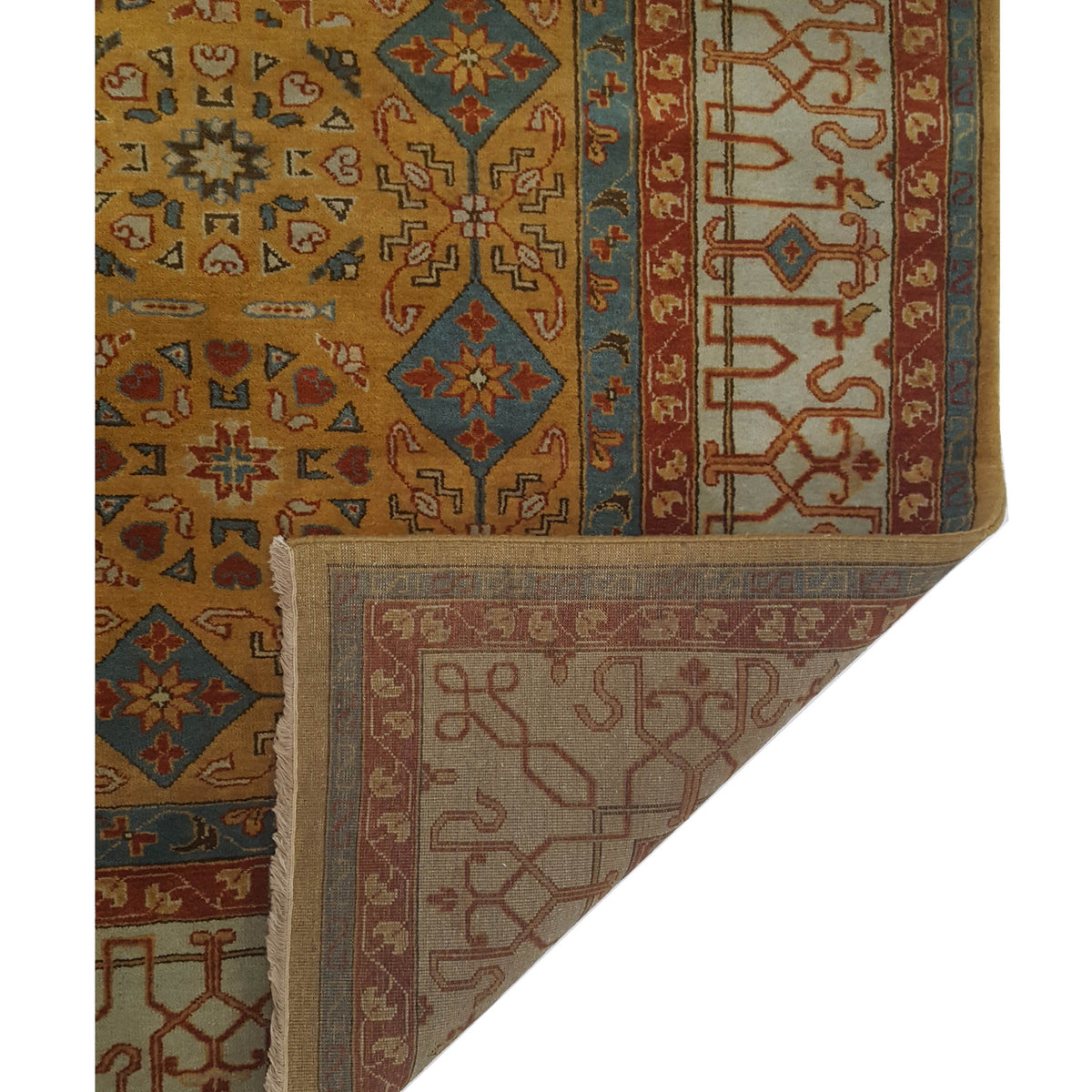 Pacific Mamluk 66906 Khaki Beige Traditional Hand Knotted Rug